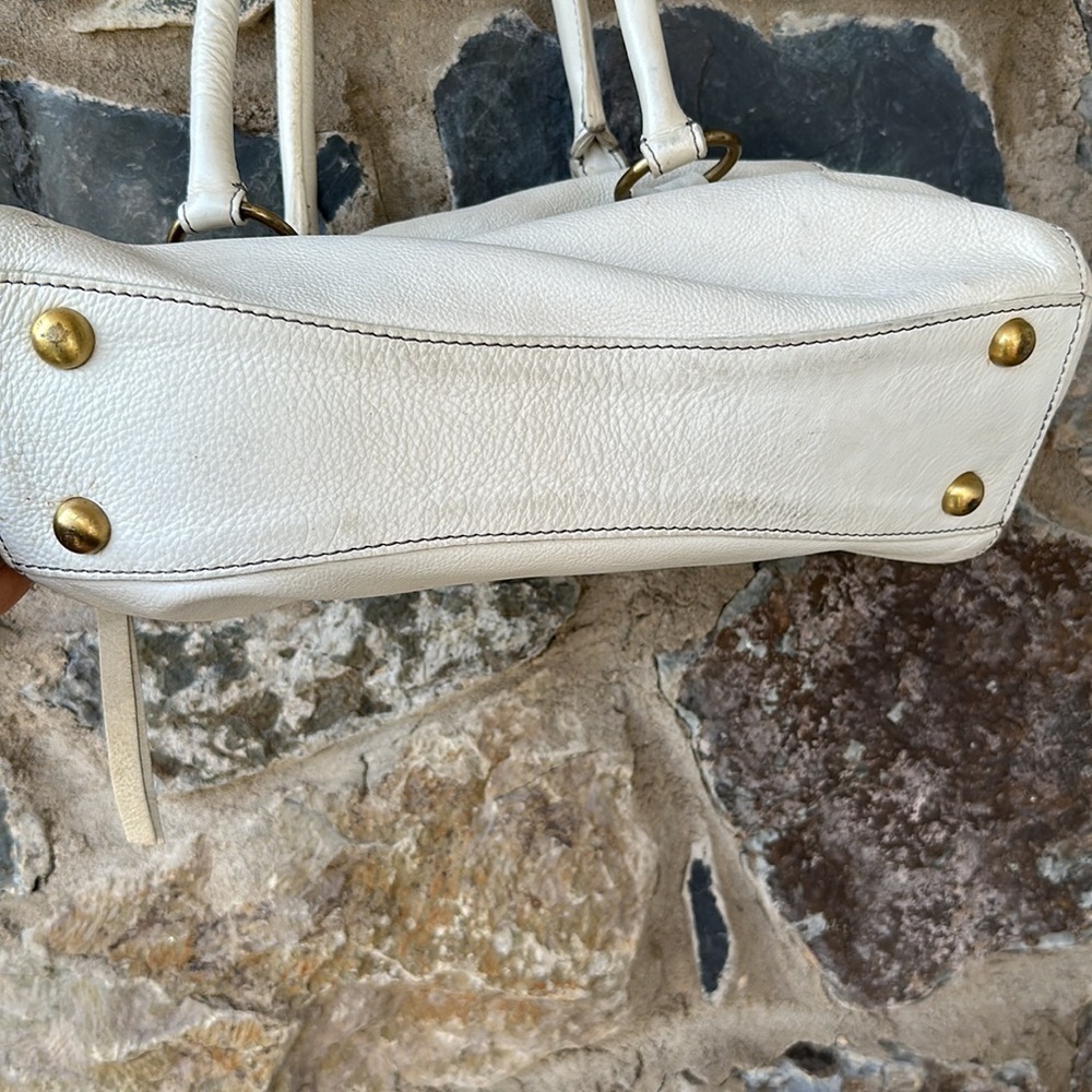 Boden White Leather Shoulder Handbag Purse Bag - Picture 5 of 8
